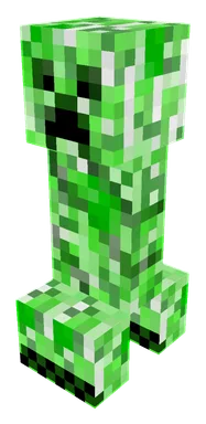 A Minecraft Creeper, original game-model render
